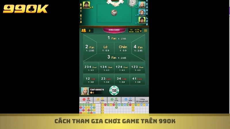 Hướng dẫn chơi fantan online chi tiết tại nhà cái 99ok 4 Cách tham gia chơi game trên 99ok
