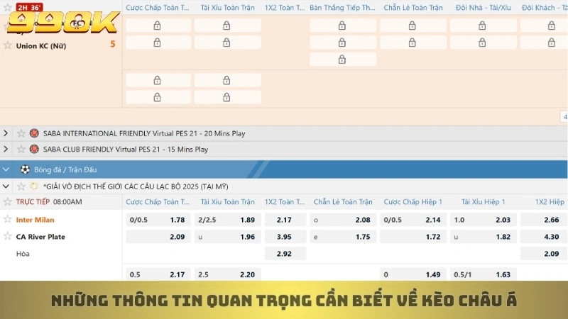 Hướng dẫn đọc kèo châu Á chuẩn từ A-Z dễ hiểu cho người mới 2 Những thông tin quan trọng cần biết về kèo châu Á