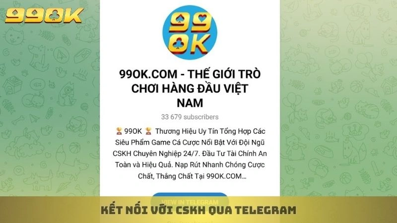 Liên hệ 2 Kết nối với CSKH qua Telegram