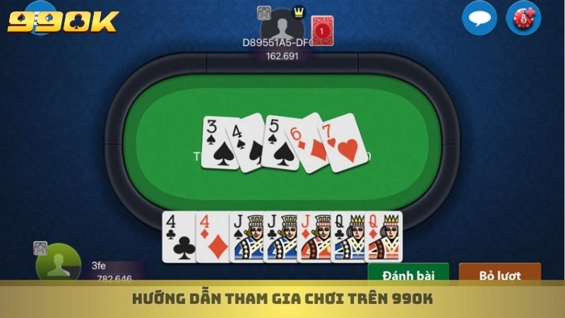 Cách chơi liêng 99ok - Luật chơi & mẹo tố tâm lý đối thủ 4 Hướng dẫn tham gia chơi trên 99ok