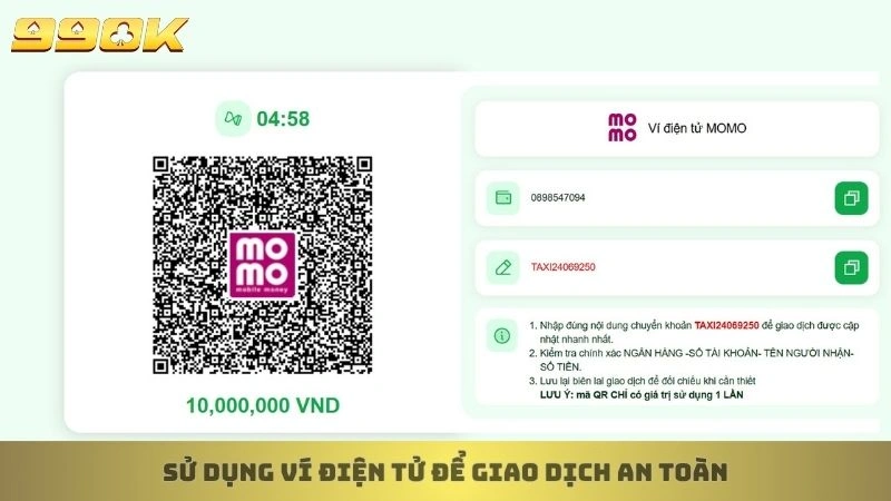 Nạp tiền 99ok 2 Sử dụng ví điện tử để giao dịch an toàn