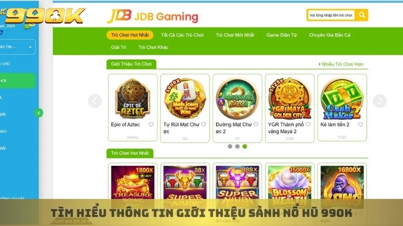 Tìm hiểu thông tin giới thiệu sảnh Nổ hũ 99ok