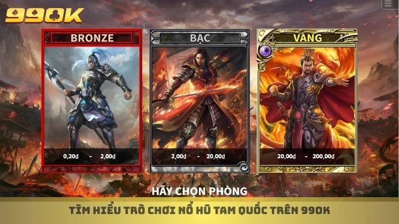Cách chơi nổ hũ Tam Quốc săn jackpot khủng từ cao thủ 99ok 2 Tìm hiểu trò chơi nổ hũ Tam Quốc trên 99ok