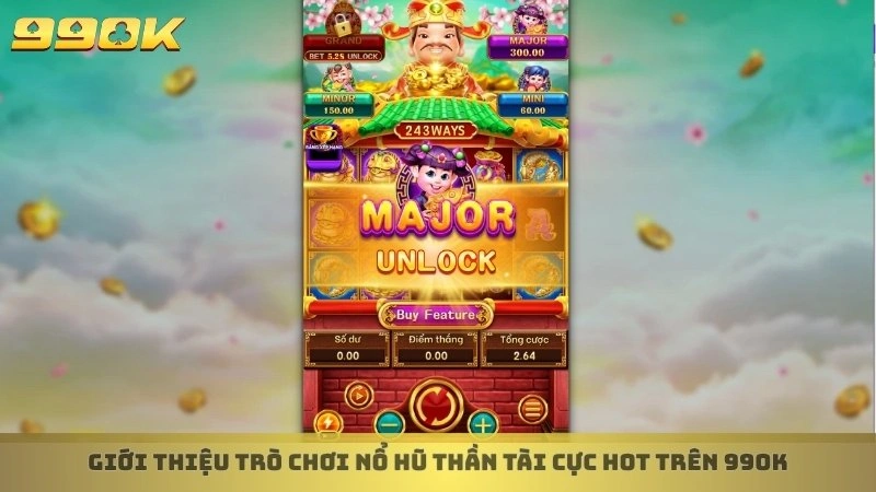 Cách chơi nổ hũ Thần Tài săn thưởng hấp dẫn tại nhà cái 99ok 2 Giới thiệu trò chơi nổ hũ Thần Tài cực hot trên 99ok
