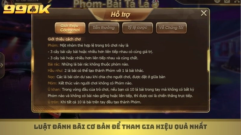 Cách chơi phỏm 99ok hay - Bí quyết gửi, ù đền từ các cao thủ 3 Luật đánh bài cơ bản để tham gia hiệu quả nhất