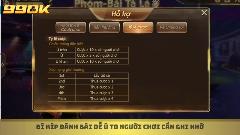 Cách chơi phỏm 99ok hay - Bí quyết gửi, ù đền từ các cao thủ 4 Bí kíp đánh bài dễ ù to người chơi cần ghi nhớ